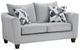 Affordable Furniture 4100 Herringbone Silver Loveseat-0