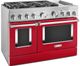 KitchenAid® 48" Passion Red Pro Style Dual Fuel Range with Griddle-2