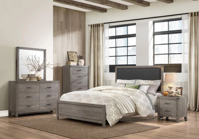 Homelegance® Woodrow Brownish Gray Nightstand-1