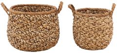 Dovetail Furniture Remigio 2-Piece Natural Basket Set