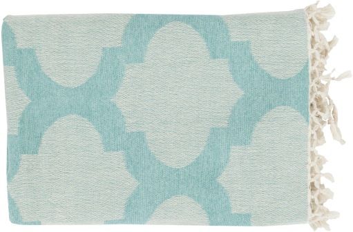 Surya Trellis Mint 50"x70" Throw Blanket-0