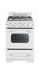Unique® Appliances Classic Retro 24" Marshmallow White Freestanding Natural Gas Range-0