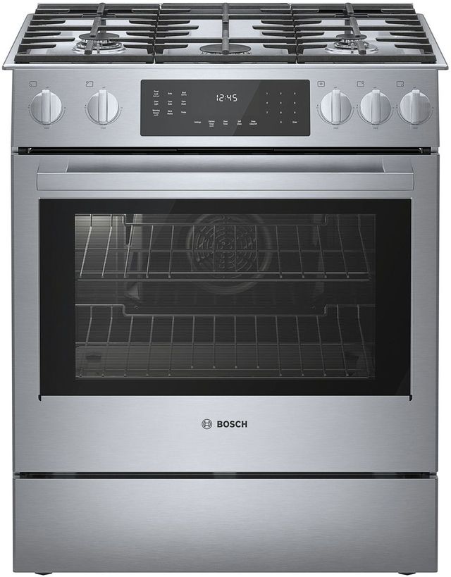 Bosch Benchmark® 30" Stainless Steel Slide In Gas Range-0
