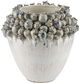 Currey & Company Poppy Pod Crown Ivory/Reactive Blue Large Vase-0