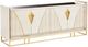 Michael Amini® Carmela Shimmer Ivory Console Table-3