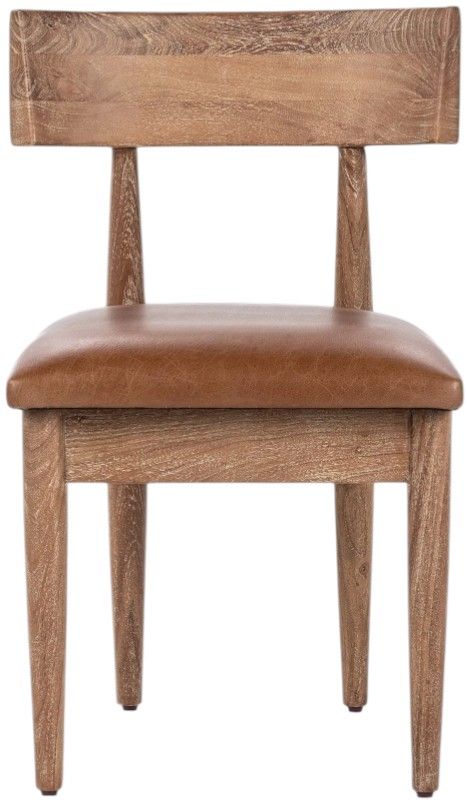 Classic Home Alvaro 2-Piece Golden Wheat Dining Chair Set-4
