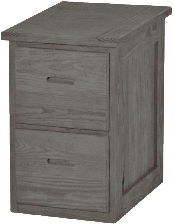 Crate Designs™ Furniture Graphite Lacquer Top File Cabinet-0