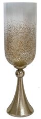 A & B Home Kathleen Beige/Gold 22" Vase-1