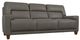 La-Z-Boy® Draper Pewter Leather Sofa-0