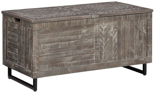 Signature Design by Ashley® Coltport Distressed Gray Storage Trunk-0