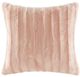 Olliix by Madison Park Duke Blush Faux Fur Square Pillow-0