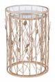 Zuo® Sage 2-Piece Glass Top Side Tables with Gold Framework-1