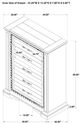 Coaster® McKinney Vintage White Bedroom Chest of Drawers-2