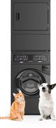 Huebsch® Matte Black Electric Laundry Center, 3.5 Cu. Ft. Washer, 7 Cu. Ft. Dryer-1
