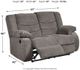 Signature Design by Ashley® Tulen Gray Reclining Loveseat-2