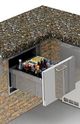 Alfresco™ 26" Stainless Steel Under Counter Ice Drawer & Beverage Center Insulated-0