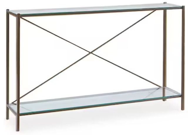 Bassett® Furniture Linville Oil Rubbed Bronze Console Table-0