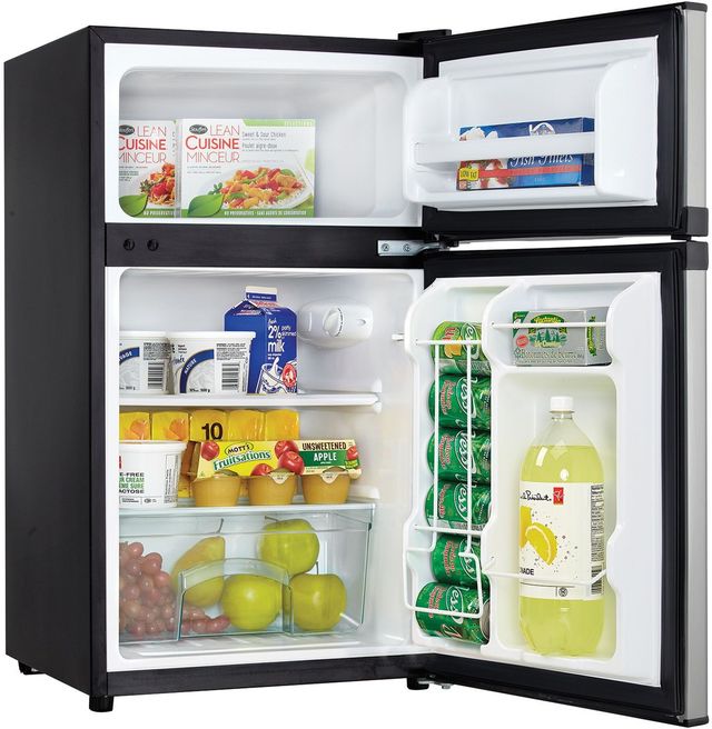 Danby® Designer Series 19" 3.1 Cu. Ft. Black Stainless Steel Compact Refrigerator-3