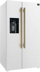 FORNO® Salerno Espresso 36" 20.0 Cu. Ft. White Side-by-Side Refrigerator-2