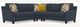 Jackson Furniture Foley 3-Piece Lead L-Shape Sectional-5