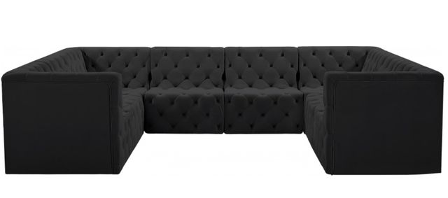 Meridian Furniture Tuft 8-Piece Black Modular Sectional Set-0