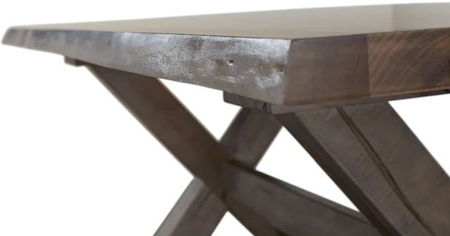Bassett® Furniture Customizable BenchMade Crossbuck 108" Live Edge Dining Table-3