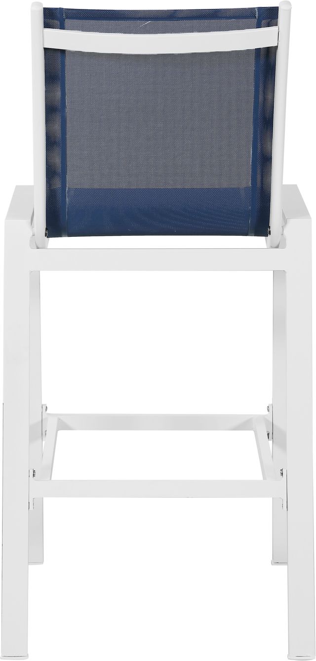 Meridian Furniture Nizuc 2-Piece Navy Outdoor Patio Mesh Barstool-3