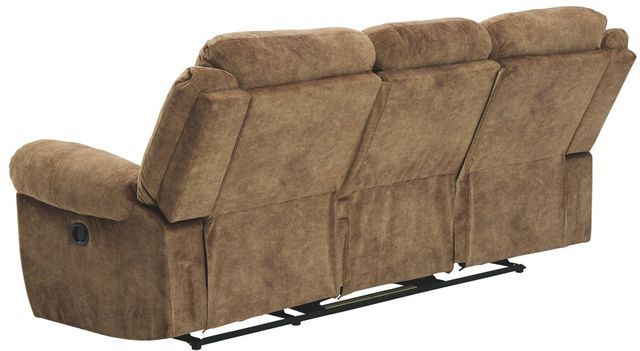 Signature Design by Ashley® Huddle-Up Nutmeg Recling Sofa with Drop Down Table-3