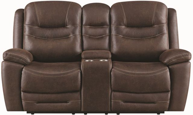 Coaster® Hemer 2-Piece Chocolate Power Headrest Reclining Living Room Set-1