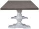 Liberty Furniture River Place Tobacco Trestle Dining Table with Riverstone White Base-4
