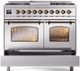 Ilve® Nostalgie II Series 40" Stainless Steel Pro Style Dual Fuel Range-4