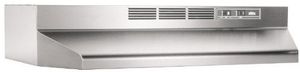 front view of the Broan® 41000 Series 30" Stainless Steel Under Cabinet Range Hood
