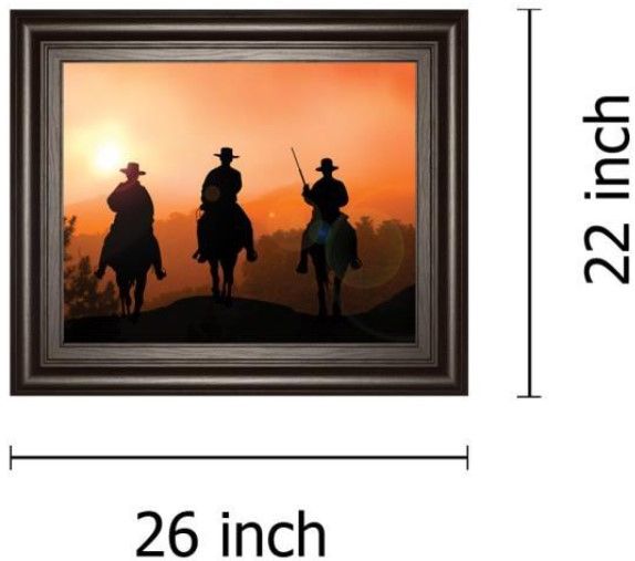 Classy Living Jtanki Horse Riders 26" Wall Art-2