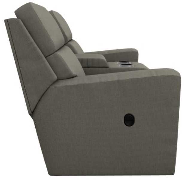 La-Z-Boy® Apollo Flint Manual Reclining Loveseat with Console-3