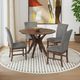 Elements International Santa Barbara 5-Piece Dark Gray/Walnut Round Dining Set-1