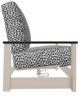Telescope Casual Leeward Agra Classic/Desert Fabric/Polymer Outdoor MGP Cushion Hidden Motion Loveseat with Chestnut Rustic Polymer Arms-2