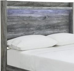 Signature Design by Ashley® Baystorm Gray Queen Panel Headboard with Sconce Lights