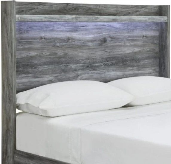 Signature Design by Ashley® Baystorm Gray Queen Panel Headboard with Sconce Lights