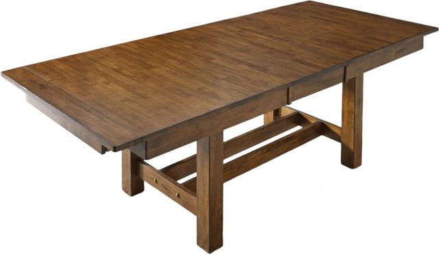 A-America® Mariposa Rustic Whiskey Trestle Dining Table-1