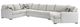 Lancer Furniture Customizable SE870 3-Piece Right Arm Facing Sectional-0