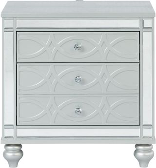 Coaster® Gunnison Silver Metallic Nightstand