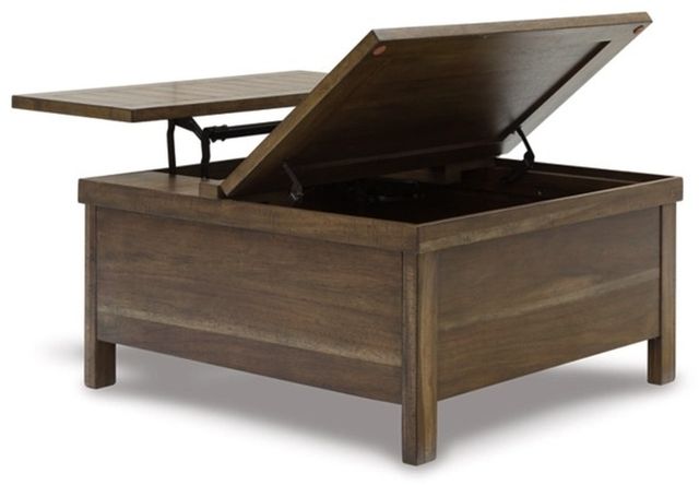 Signature Design by Ashley® Moriville Tobacco Brown Lift-Top Coffee Table-3