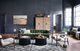 Four Hands Dylan Sapphire Olive 91" Sofa-1