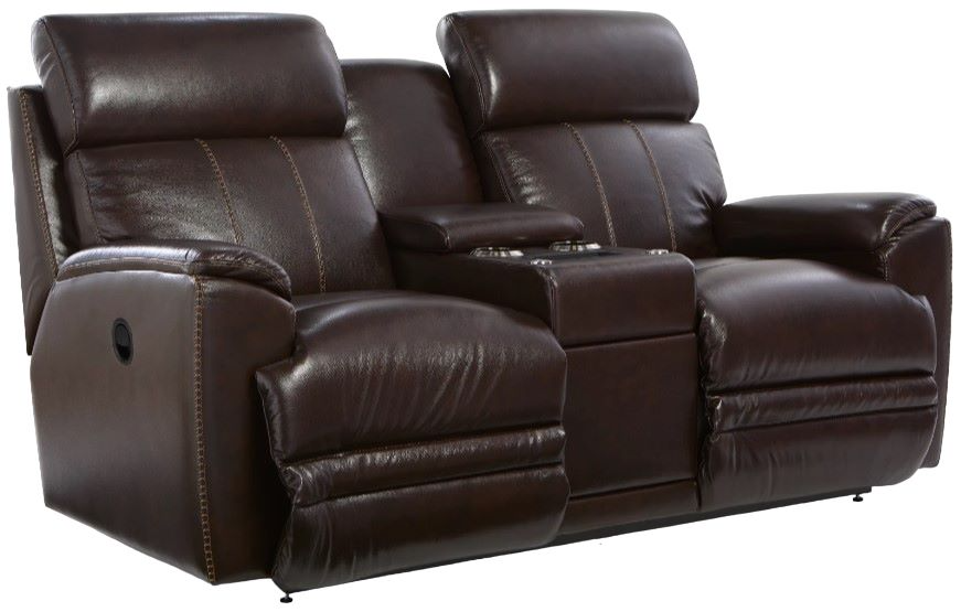 その他 CabCallawayACMEFurnitureDELMAR SOFA3P La-Z-Boy® Acadia Shitake Leather Power Reclining Sofa with