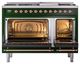 Ilve® Nostalgie II Noblesse 48'' Emerald Green Pro Style Dual Fuel Range with Copper Trim-2