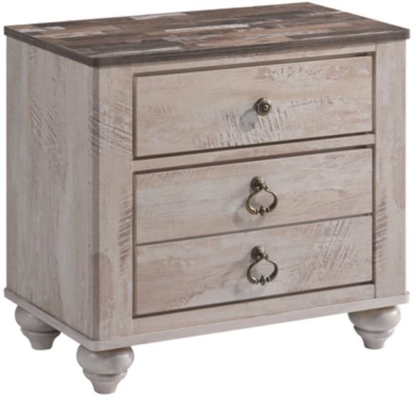 American Wholesale Furniture Jessup Brown/Gray Nightstand-0