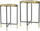 A & B Home 2-Piece Black/Gold Side Table Set-0