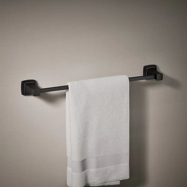 KOHLER® Riff® Matte Black 24" Towel Bar-1