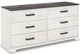 Signature Design by Ashley® Shawburn 3-Piece Whitewash Queen Panel Headboard Bed Set-2