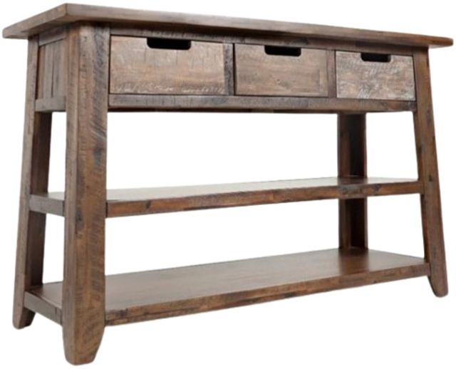Jofran Inc. Painted Canyon Brown Sofa Table-0